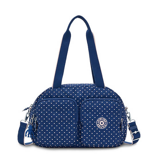 Kipling Cool Defea Classic Printed Shoulder Bags Soft Dot Blue | CA 1389DF